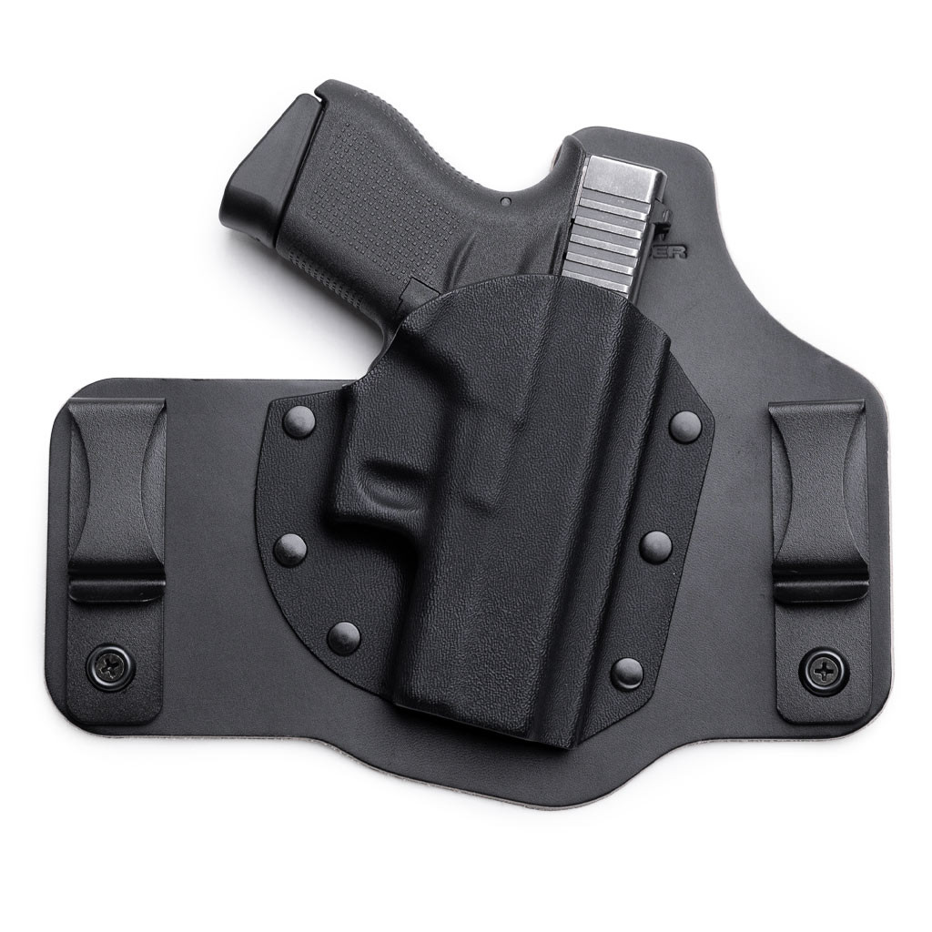 Front  view of comforttuck with holstered firearm