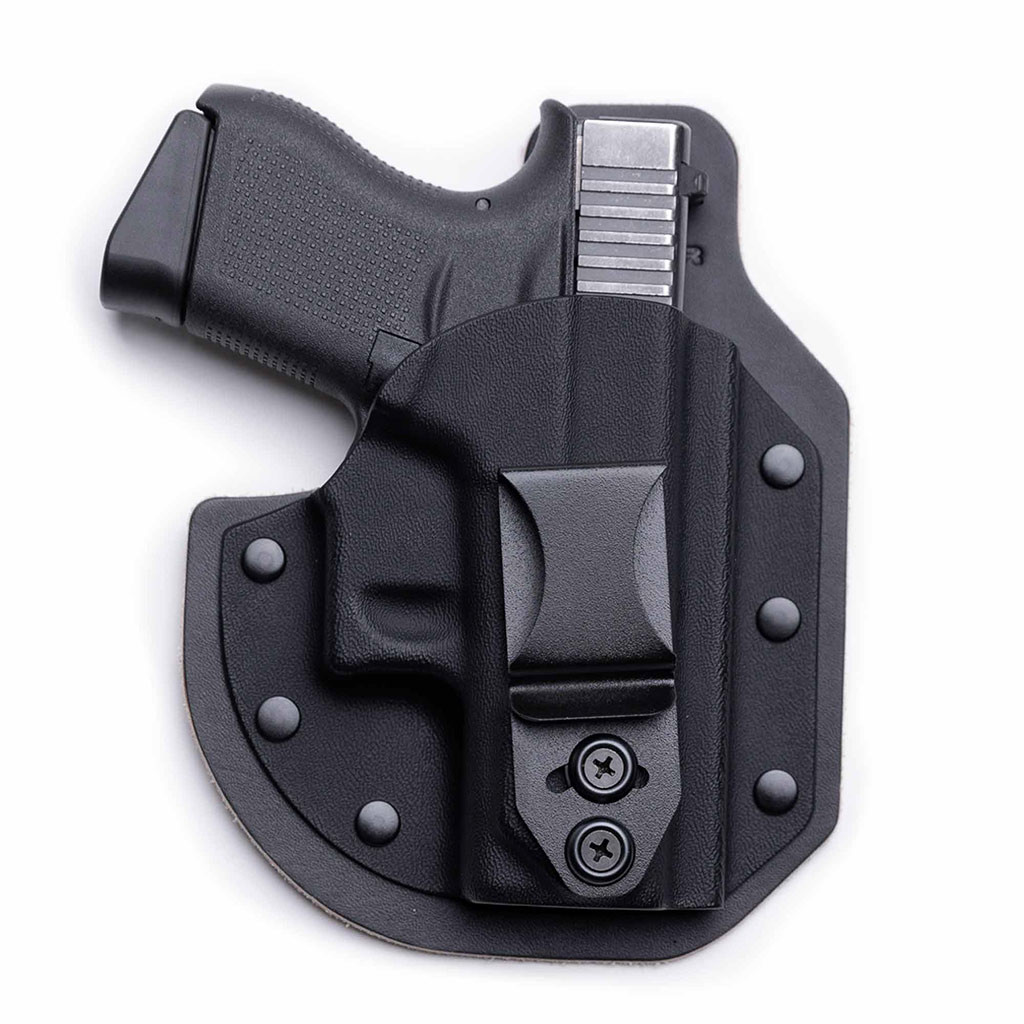 Front  view of RapidTuck with holstered firearm