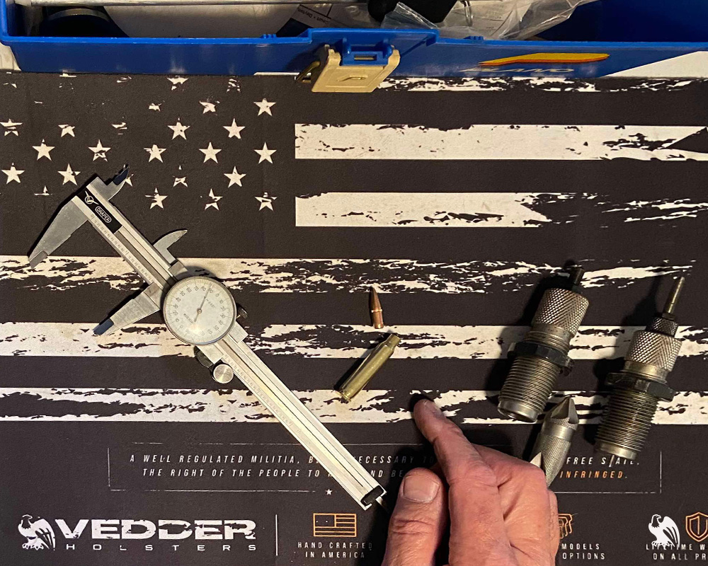 Close up photography of the different tools that are used to reload ammo.