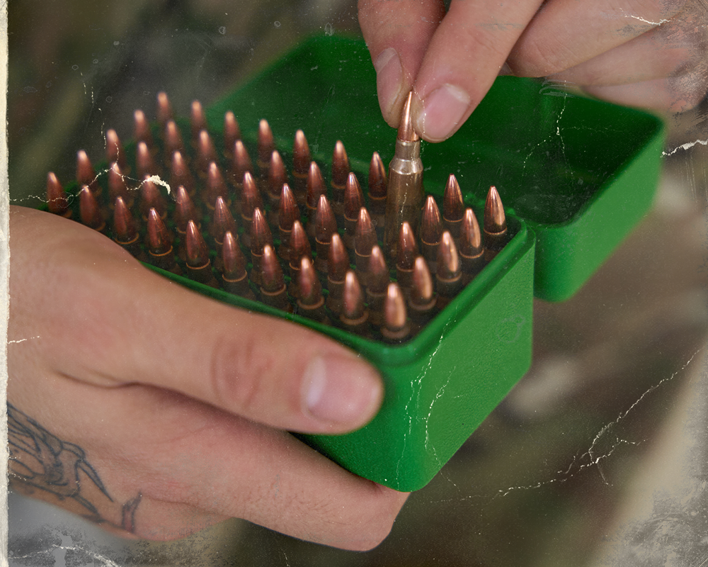 Open case for ammo storage