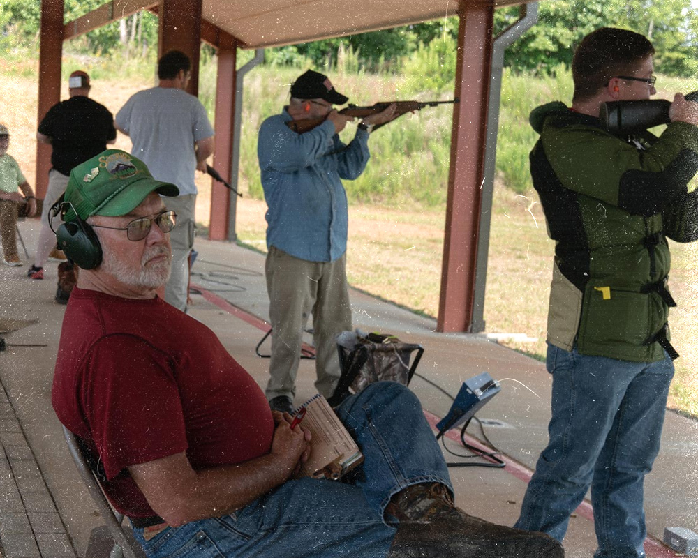 Older men at the shooting range