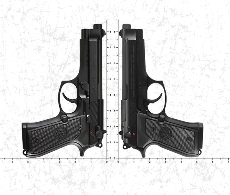 Beretta 92 vs M9: Size side by side comparison