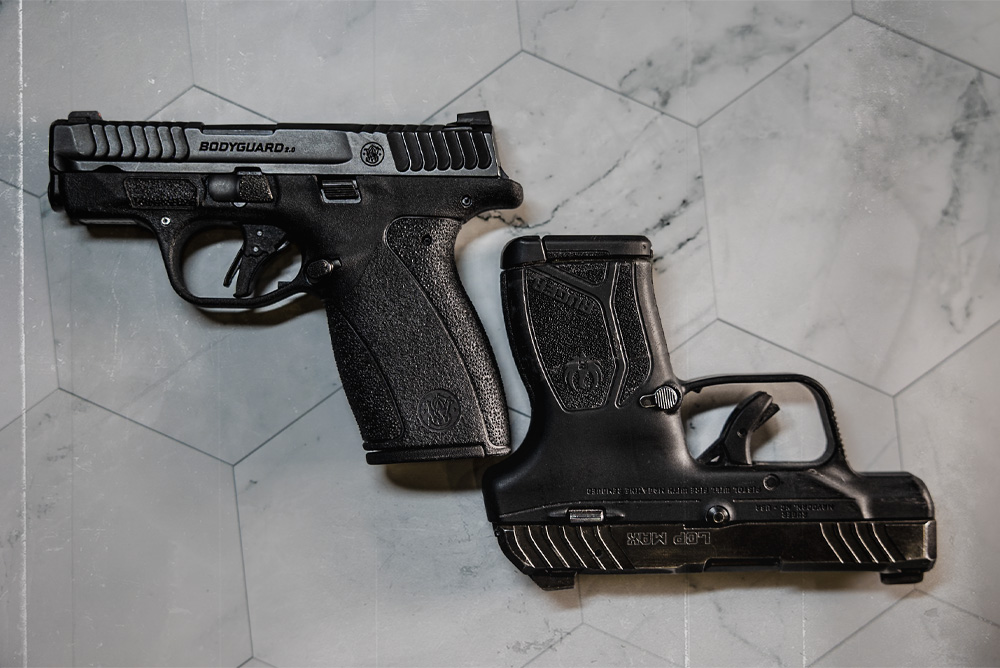 Ruger LCP Max vs Bodyguard 2.0 Handguns Side by Side