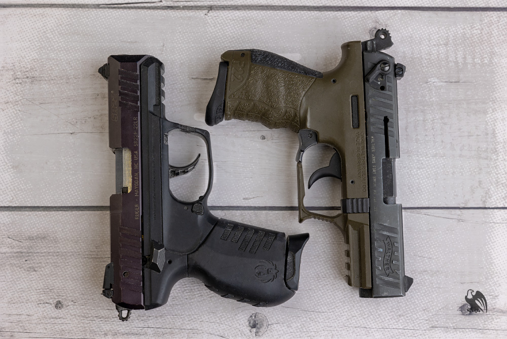 Ruger SR22 vs Walther P22 - Side by Side